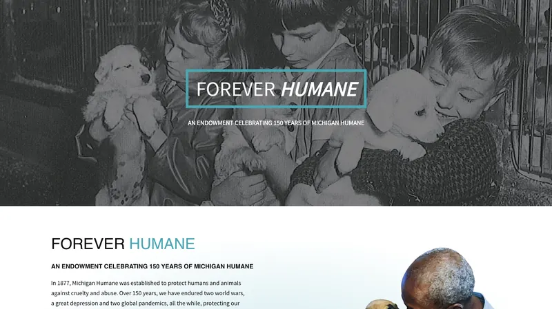 Forever Humane campaign page